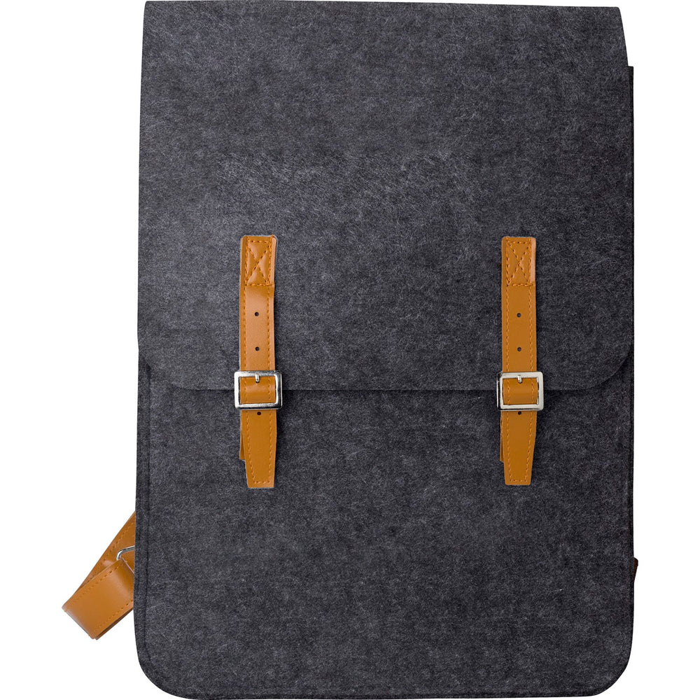 Branded Baldow RPET felt backpack
