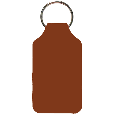 Recycled Imitation Leather Key Fob - Square Shape