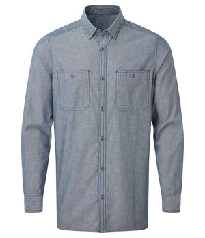 Premier Fairtrade Organic Long Sleeve Chambray Shirt