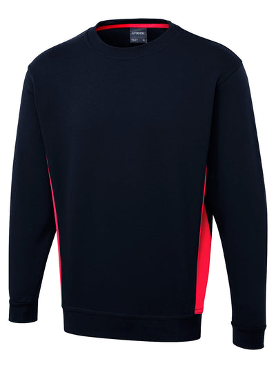 Branded Two Tone Crew New Sweatshirt