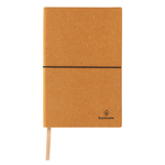 Branded A5 recycled leather notebook