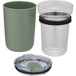 Bello 420 ml glass tumbler with recycled plastic outer wall