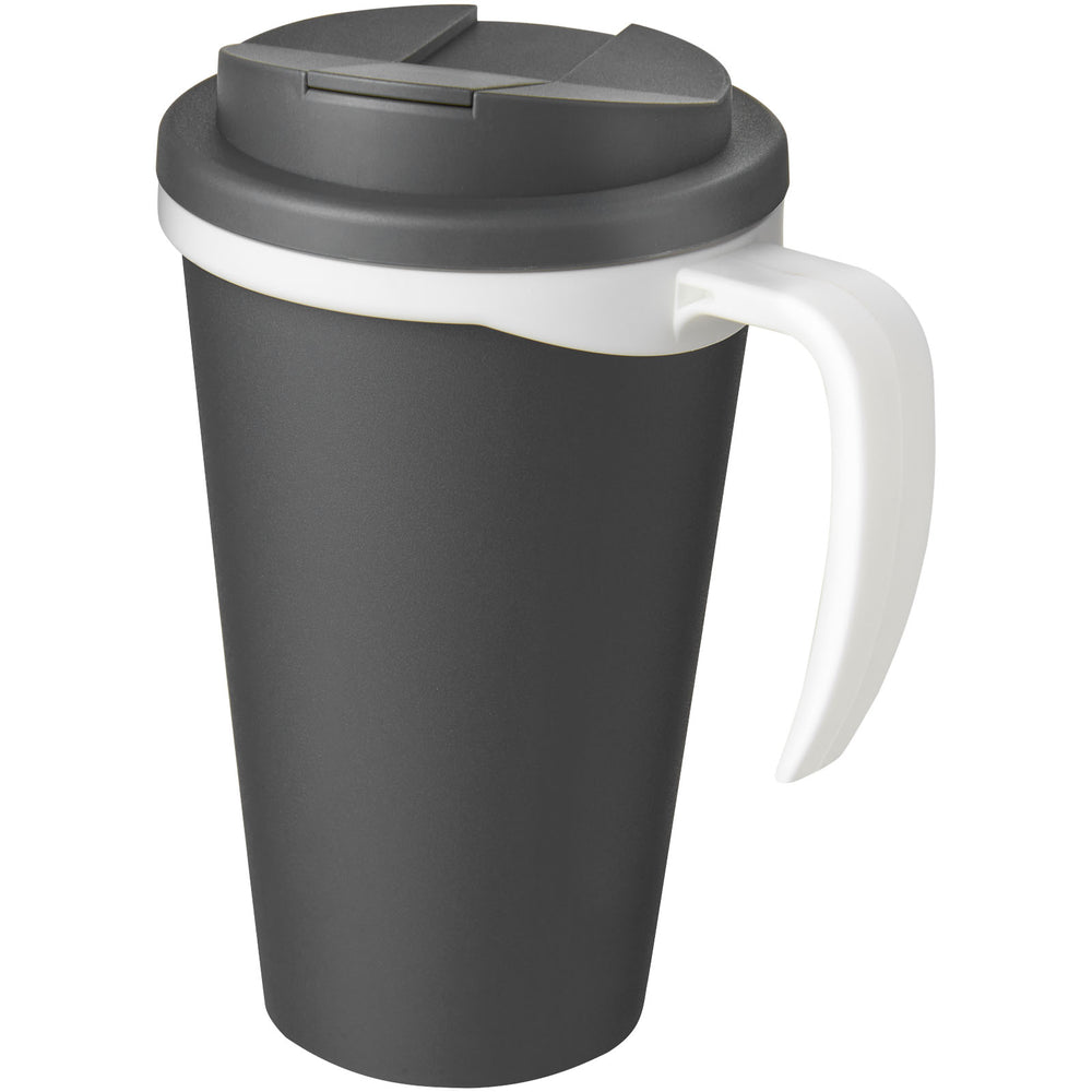 Branded Americano® Grande 350 ml mug with spill-proof lid