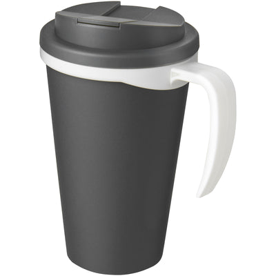 Branded Americano® Grande 350 ml mug with spill-proof lid