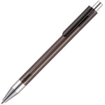 CAYMAN Translucent ball pen with chrome trim in black