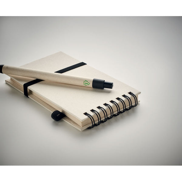 Branded A6 milk carton notebook set