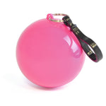 White Poncho In Plastic Ball with Split Ring Keyring