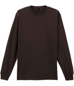 Gildan Ultra Cotton™ Long Sleeve T-Shirt Dark Chocolate