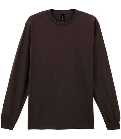 Gildan Ultra Cotton™ Long Sleeve T-Shirt Dark Chocolate