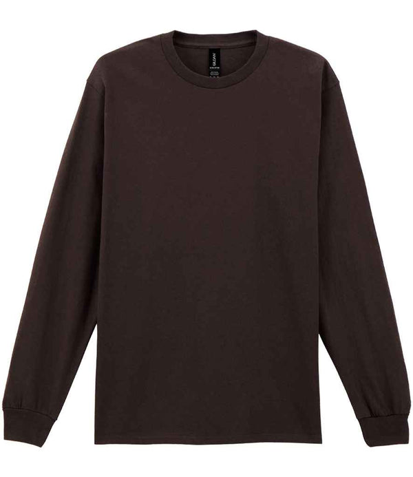 Gildan Ultra Cotton™ Long Sleeve T-Shirt Dark Chocolate