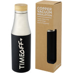 Hulan 540 ml copper vacuum insulated stainless steel bottle with bamboo lid