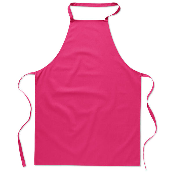 Kitchen apron in cotton Fuchsia