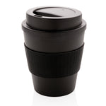 Branded Reusable Coffee cup with screw lid 350ml