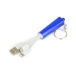 3 In1 Light Up Charger Keyring With Split Ring And Chain