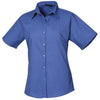 Premier Ladies Short Sleeve Poplin Blouse