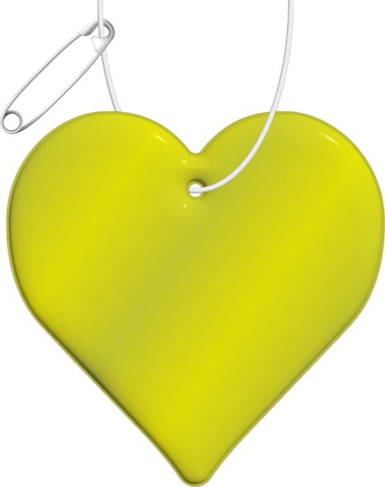 Branded RFX™ H-09 heart reflective TPU hanger