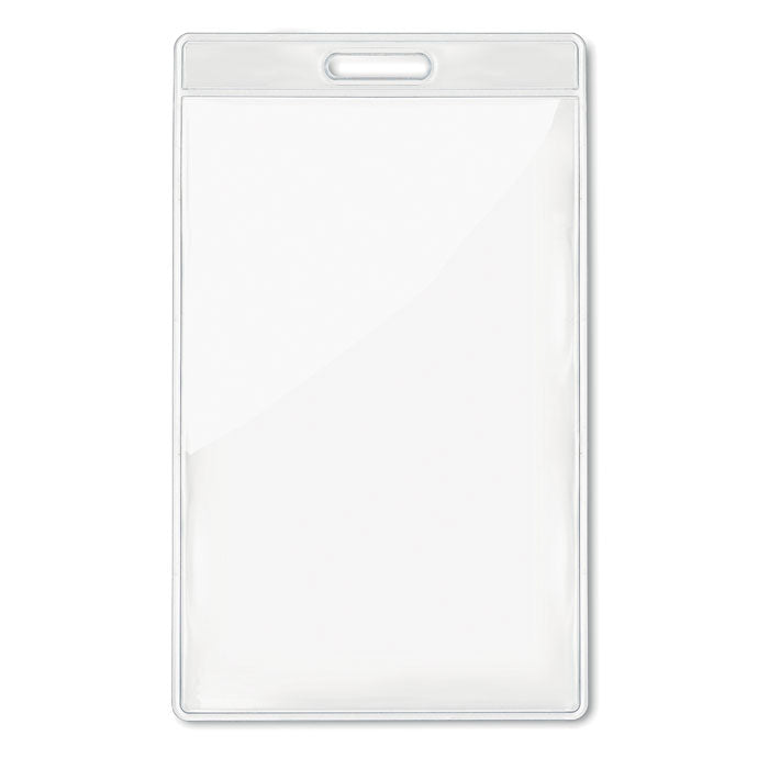 Branded Transparent badge 7.5cmx12.5cm