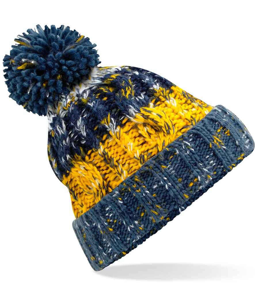 Branded Beechfield Corkscrew Pom Pom Beanie
