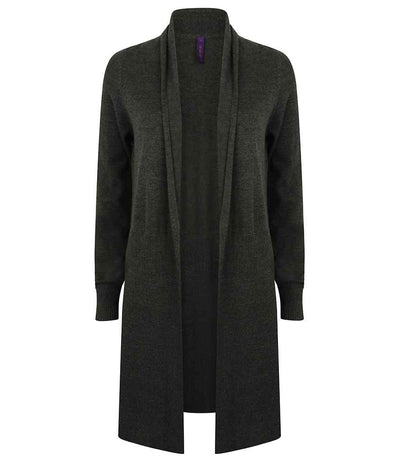 Branded Henbury Ladies Longline Open Cardigan