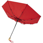 Branded Bo 21" foldable auto open/close recycled PET umbrella