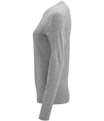 SOL'S Ladies Imperial Long Sleeve T-Shirt Grey Marl