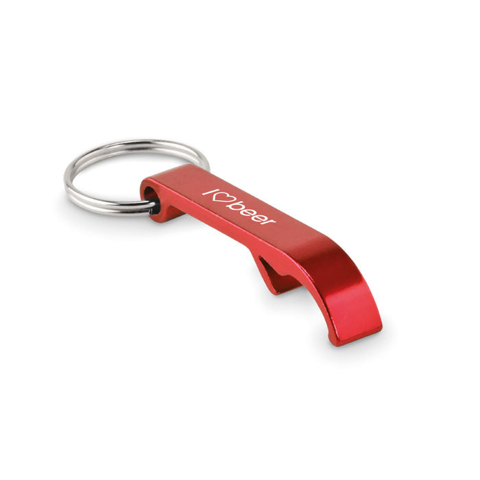 Branded Recycled aluminium key ring