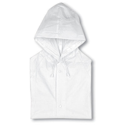 Branded PVC raincoat with hood