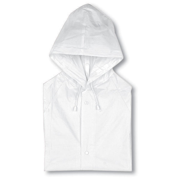 Branded PVC raincoat with hood