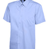 Mens Pinpoint Oxford Half Sleeve Shirt