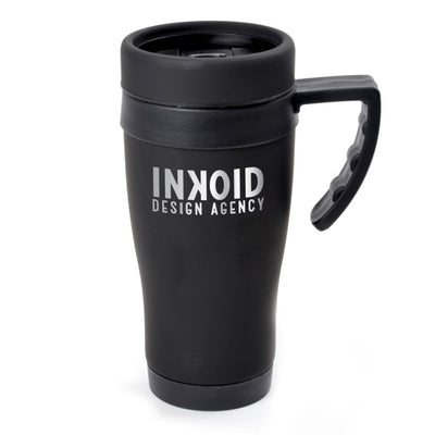Branded Oregon Matt Black Travel Mug
