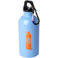 Oregon 400 ml RCS certified single wall stainless steel water bottle with carabiner