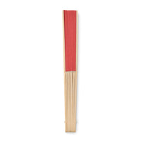 Manual hand fan with bamboo handle
