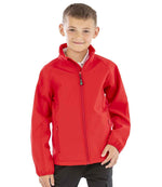 Result Genuine Recycled Kids Two Layer Printable Soft Shell Jacket Red