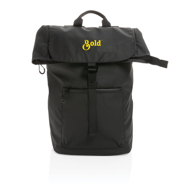 Branded Impact AWARE™ RPET water resistant 15.6" laptop backpack