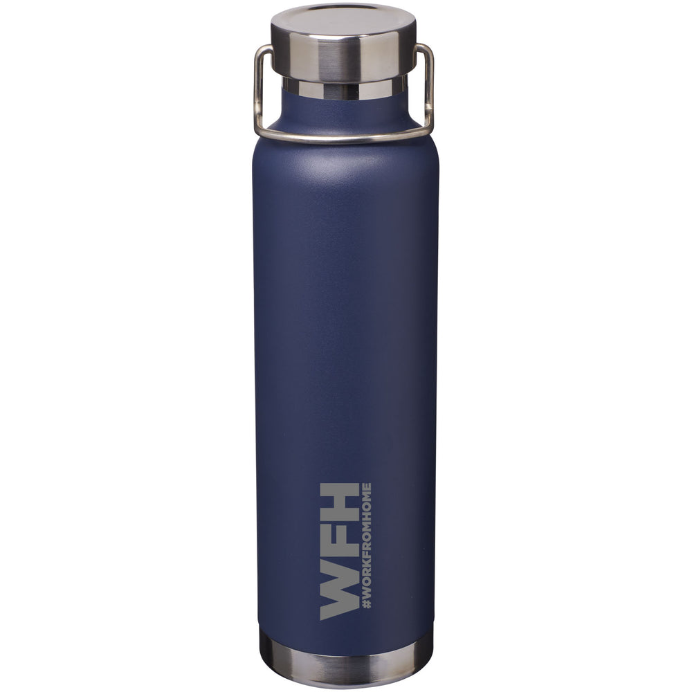 Branded Thor 650 ml copper vacuum insulated sport bottle