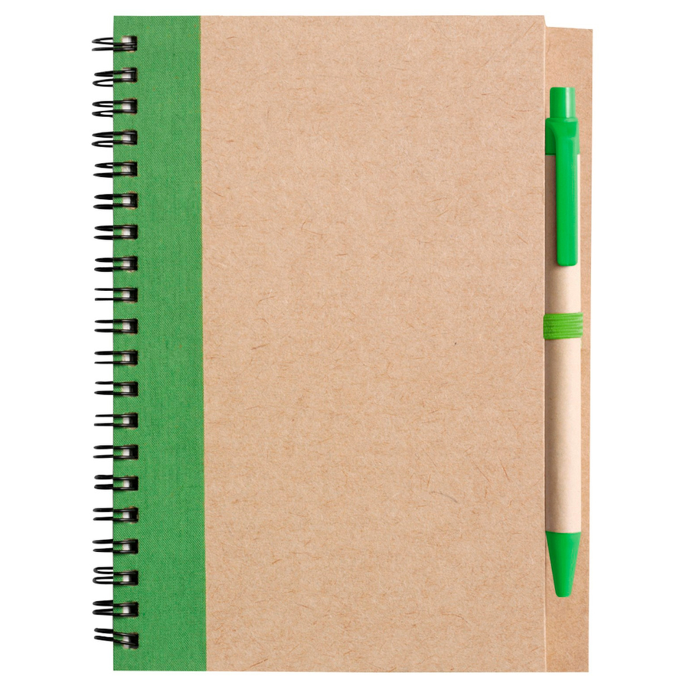 Branded Smithen Cardboard notebook with ballpen