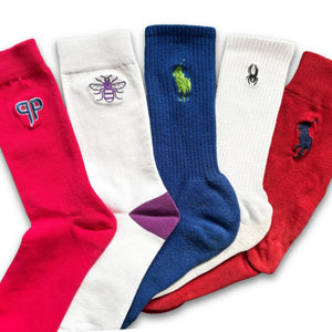 Embroidered Cotton Socks