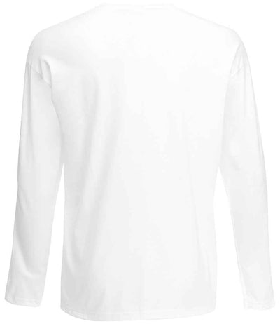 Fruit of the Loom Long Sleeve Value T-Shirt White