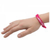 Branded Tubular Polyester Wristband with Plastic Adjuster Beads