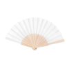 Branded Manual hand fan with wood handle