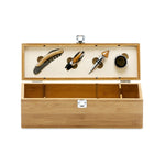 SYRAH. Bamboo and zinc wine set