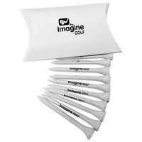 Abbey Eco Pillow Pack of 10 Bamboo Golf Tees - 74mm x 110mm