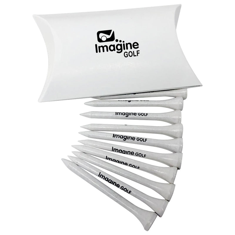 Abbey Eco Pillow Pack of 10 Bamboo Golf Tees - 74mm x 110mm