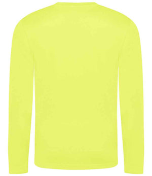 AWDis Cool Long Sleeve Wicking T-Shirt Electric Yellow