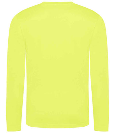 AWDis Cool Long Sleeve Wicking T-Shirt Electric Yellow
