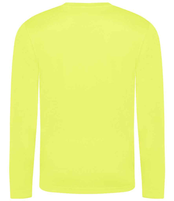 AWDis Cool Long Sleeve Wicking T-Shirt Electric Yellow