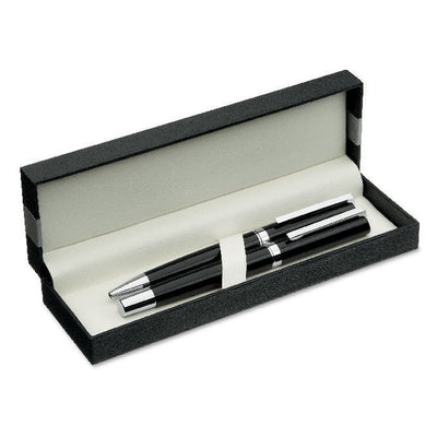 Pen and roller set in paper box