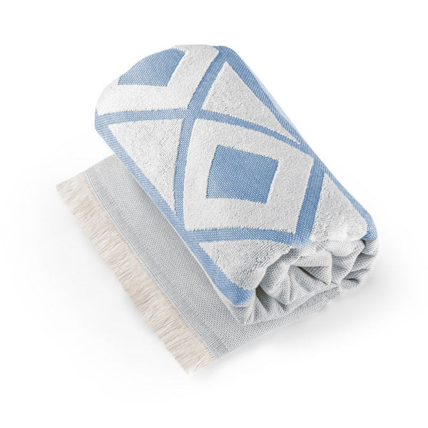 MALEK. Multifunctional bath towel (350g/m²) made of cotton and recycled cotton