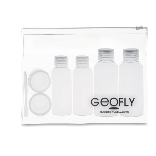 Branded Travelling pouch with bottles