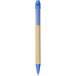Branded Berk recycled carton and corn plastic ballpoint pen